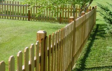 A privacy wood fence is perfect for those who want to shield their yard from the neighbors, serves as a deterrent to burglars, and, depending on local ordinances
